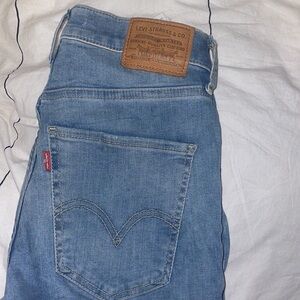 Womens Levis Mile High Skinny Jeans